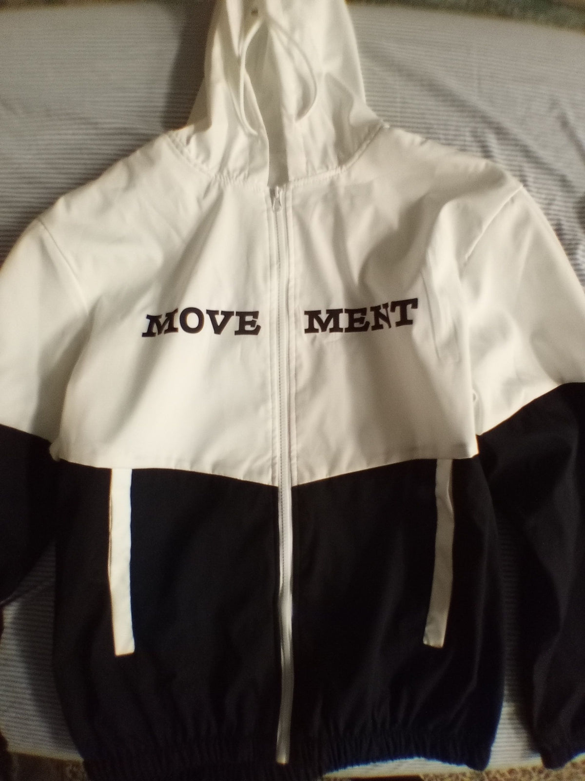 Black and white track suit set