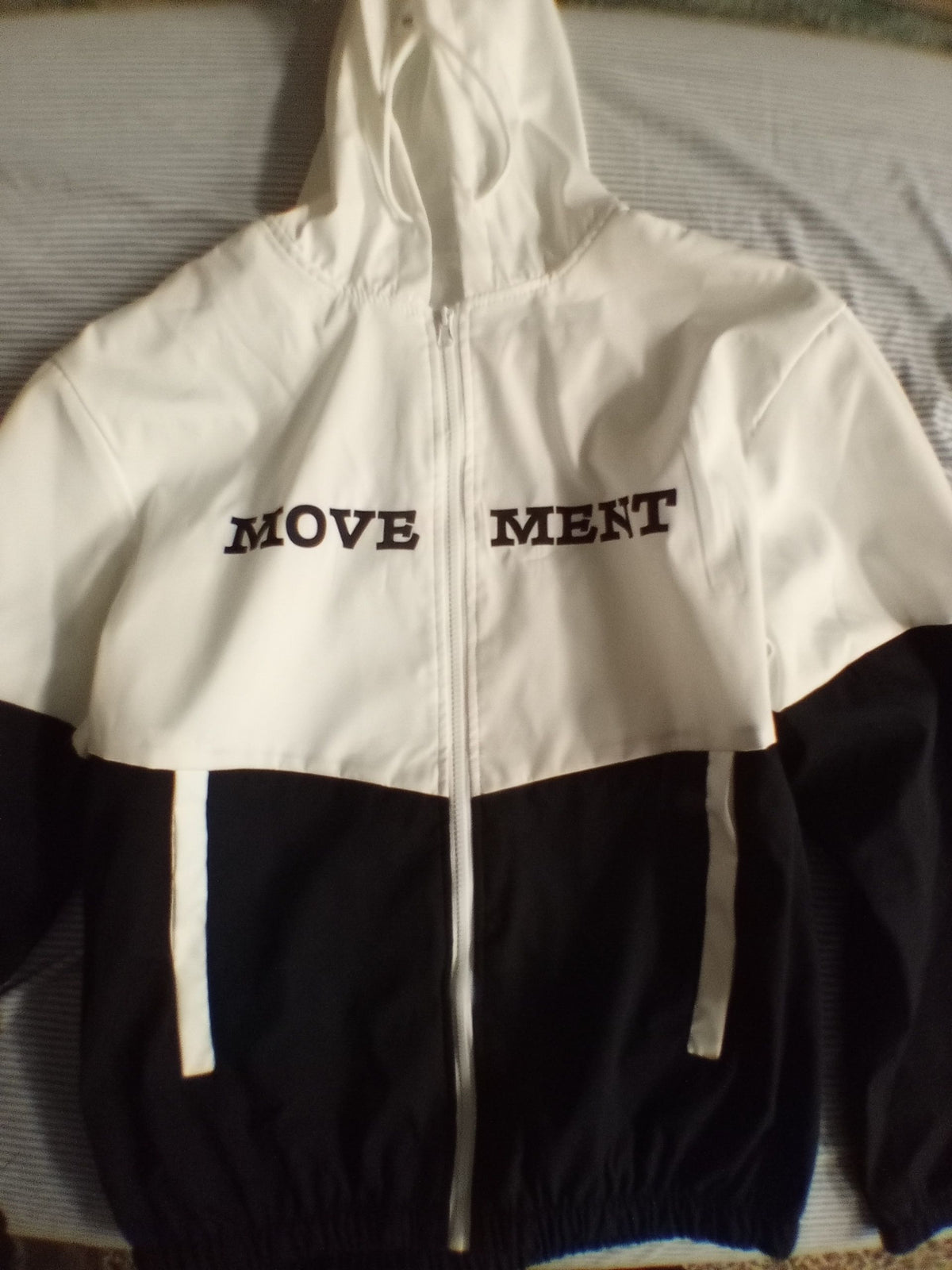 Black and white track suit set