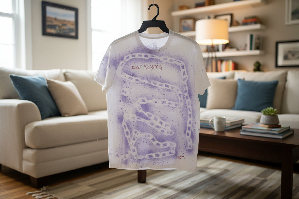 Purple chain short sleeve