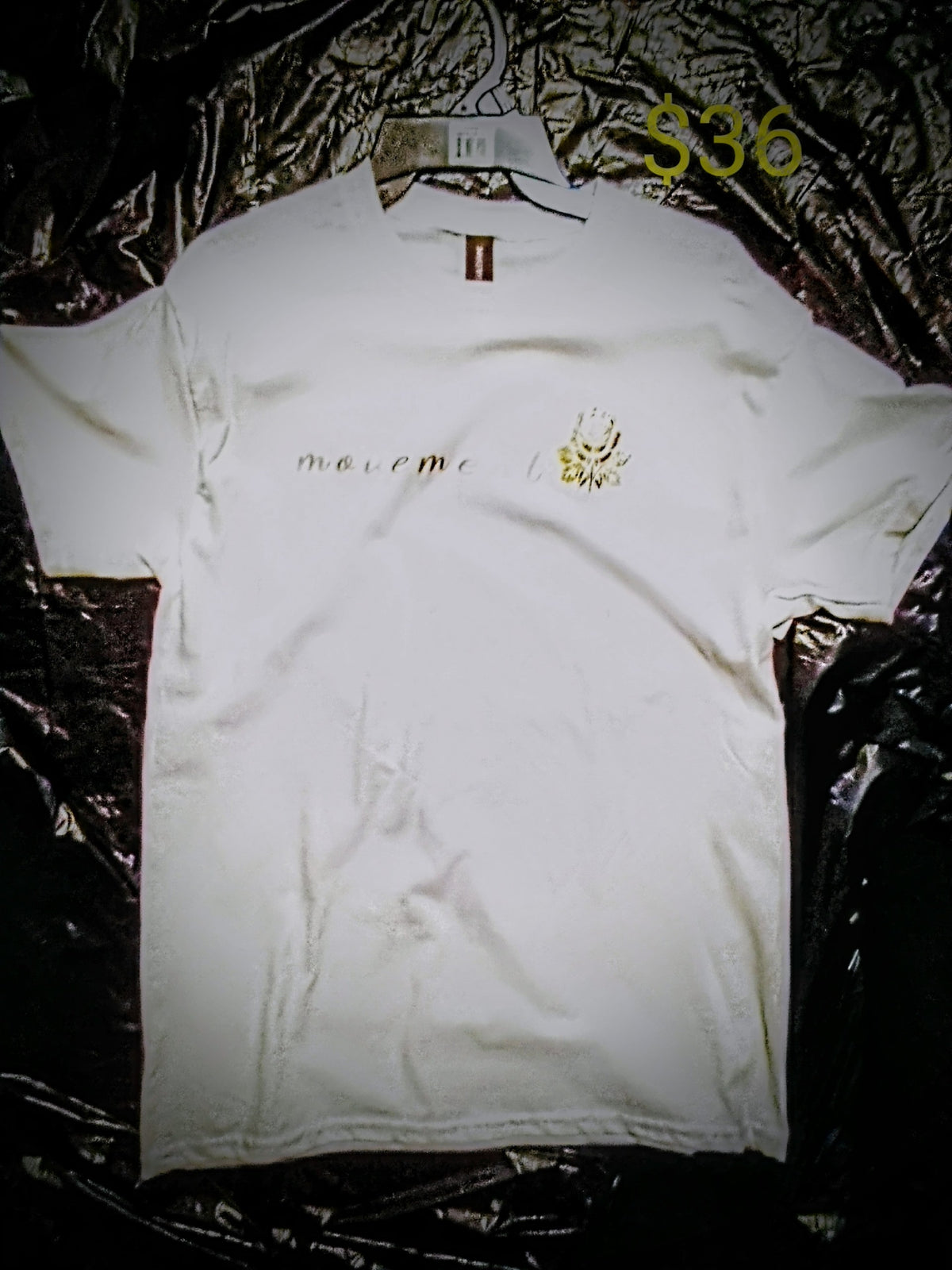 Gold letters